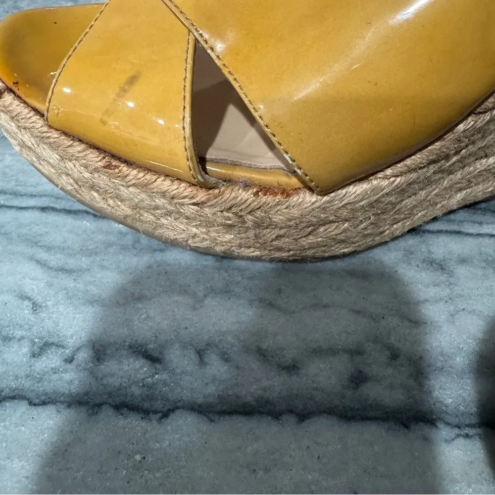Jimmy Choo Authentic Patent Leather Espadrilles‎ with COA